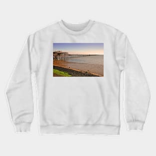 Southend on Sea Pier and Beach Essex Crewneck Sweatshirt